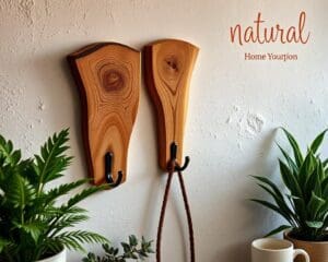 Wandhaken aus Holz für natürliche Akzente