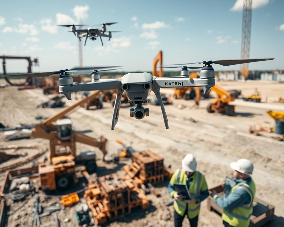Wie unterstützen Drohnen die Vermessung von Baustellen?