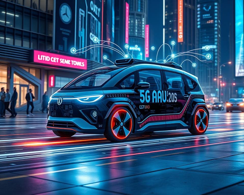 Wie wird 5G in autonomen Fahrzeugen eingesetzt?