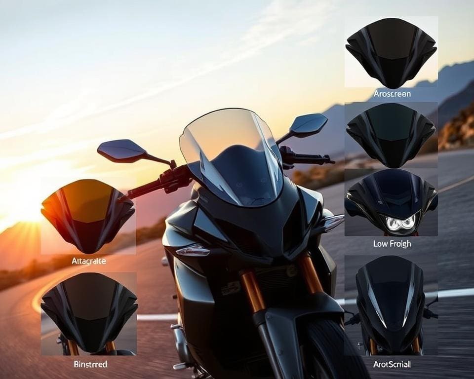 Windschild für Motorräder