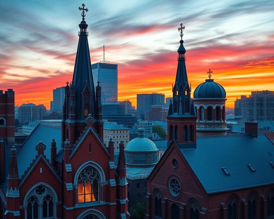 faszinierende Architektur der Kirchen in Boston