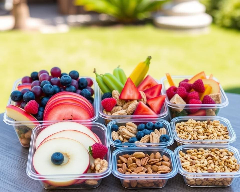 gesunde Snacks für unterwegs