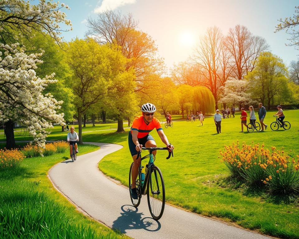 körperliche Gesundheit beim Radfahren