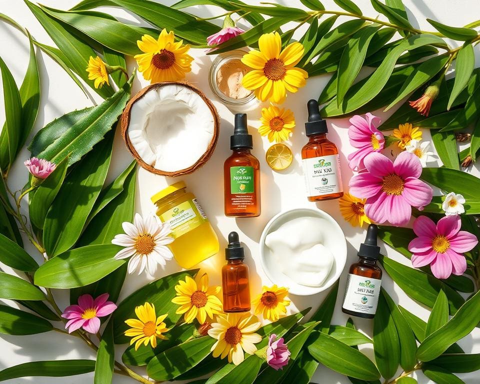 natürliche Inhaltsstoffe in Sonnenpflegeprodukten