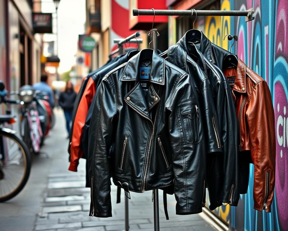vielfältige Styles von Lederjacken