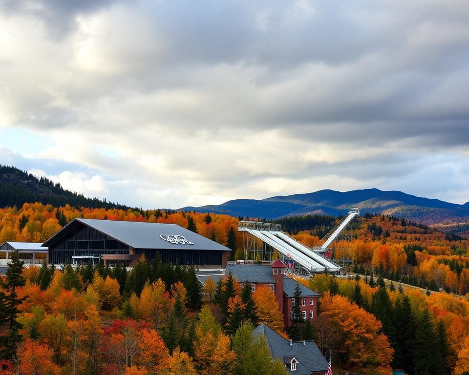 Architektur der olympischen Stätten in Lake Placid