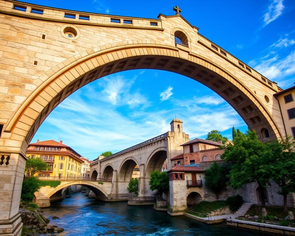 Architektur und architektonische Merkmale der alten Brücke in Mostar