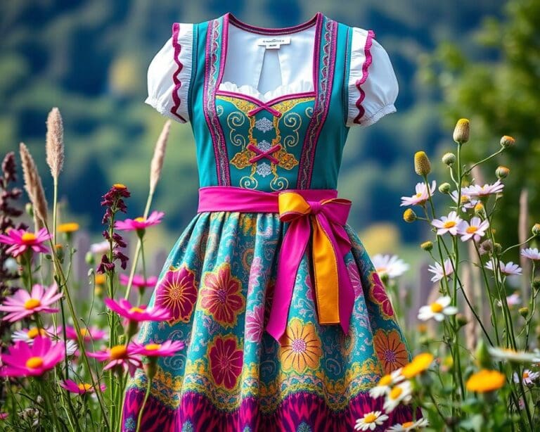 Dirndl-Styling: Moderne Farben und Muster