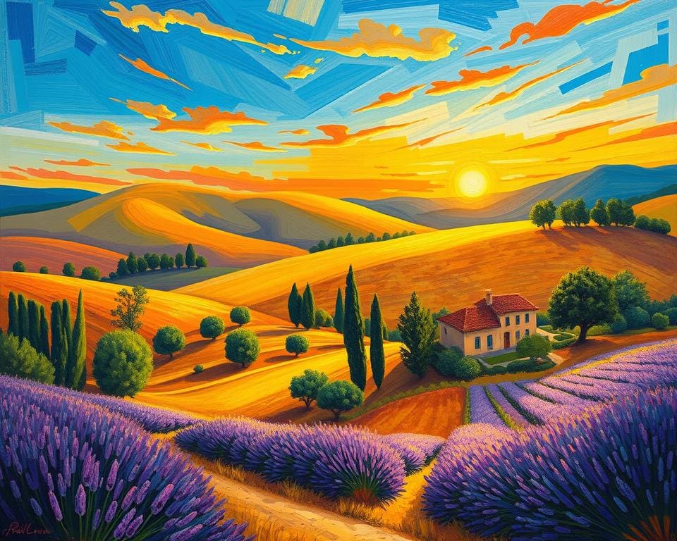 Provence Landschaft in Cézannes Kunst