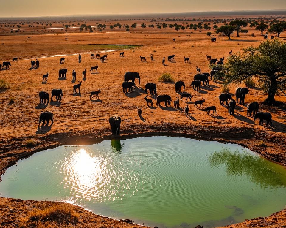 Wasserlöcher im Etosha Nationalpark