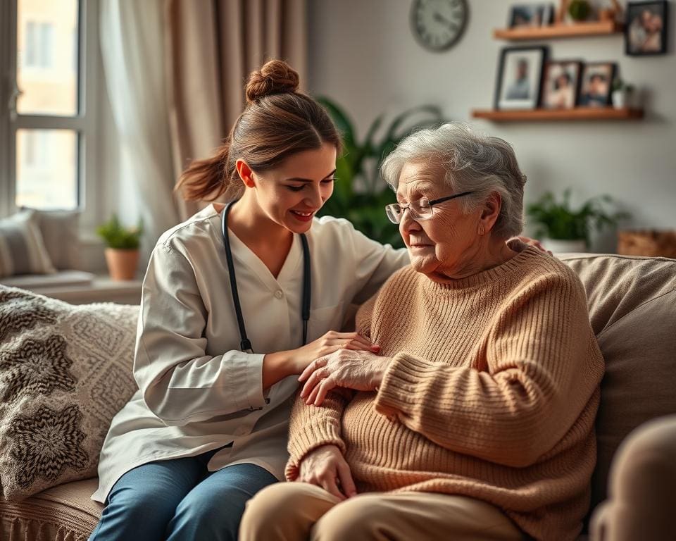 emotionale Unterstützung Pflege im Alltag