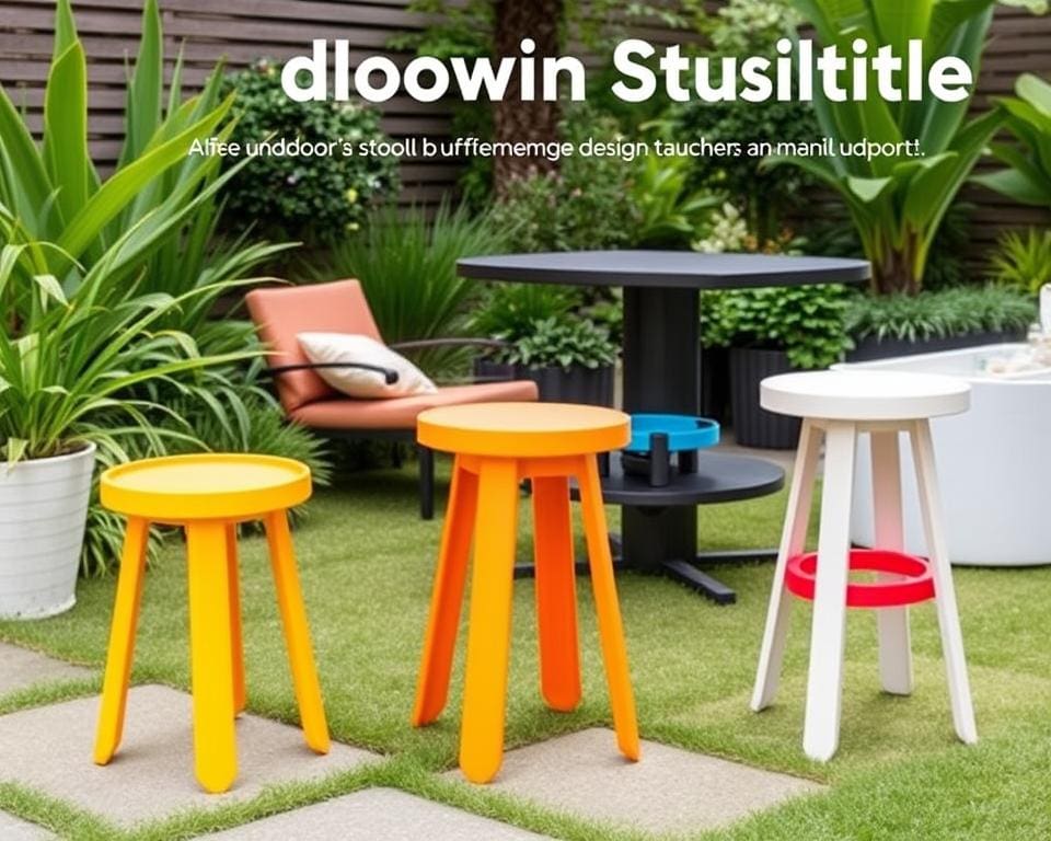 stylishe Hocker für vielseitige Outdoor-Möbel