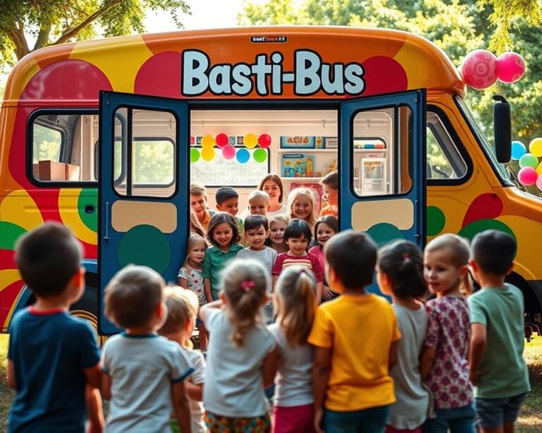 Basti-Bus: Die mobile Werkstatt für Kindergeburtstage!