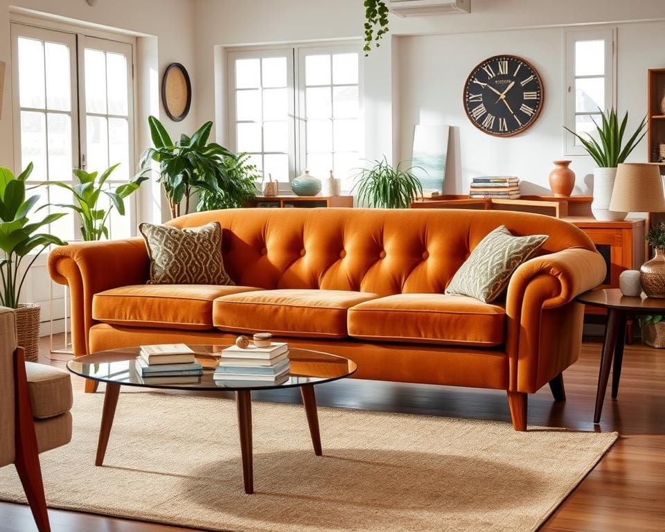 Vintage Sofas und Mid-Century Couches