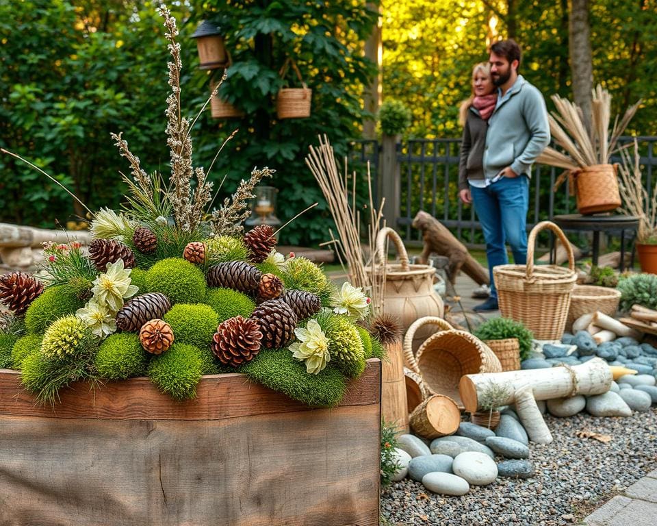 Wie kann man mit Naturmaterialien dekorieren?