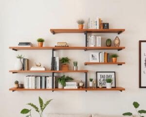 Hängende Wandregale für Bücher und Deko