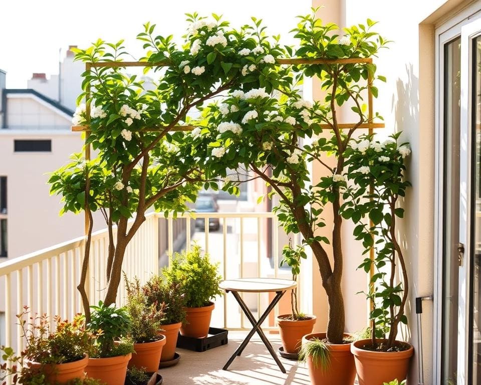 Kann ich Spalierbäume auch auf dem Balkon pflanzen?