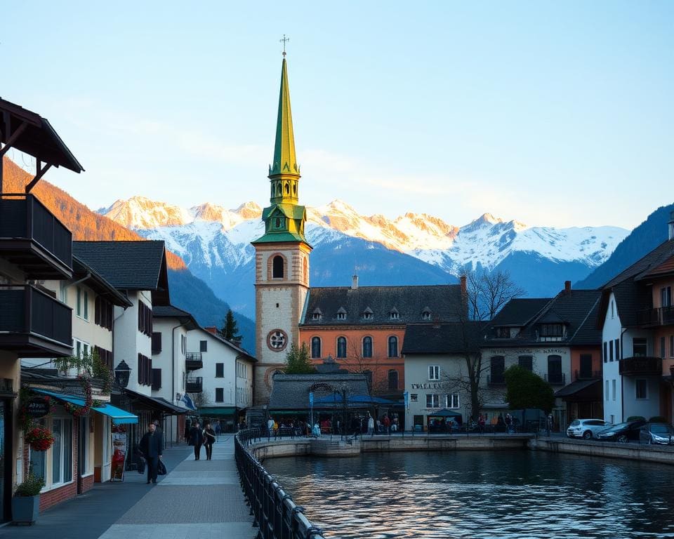 St. Wolfgang – Seepromenade und Kirchturmspitze 🇦🇹