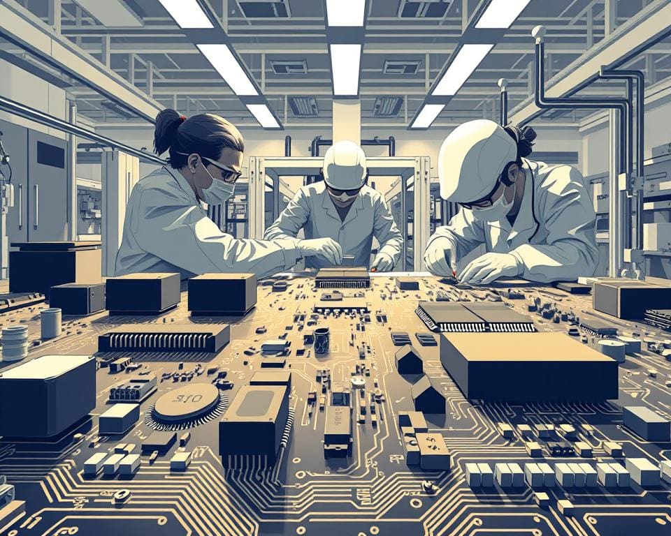 THT und SMT Bestückung Technologien