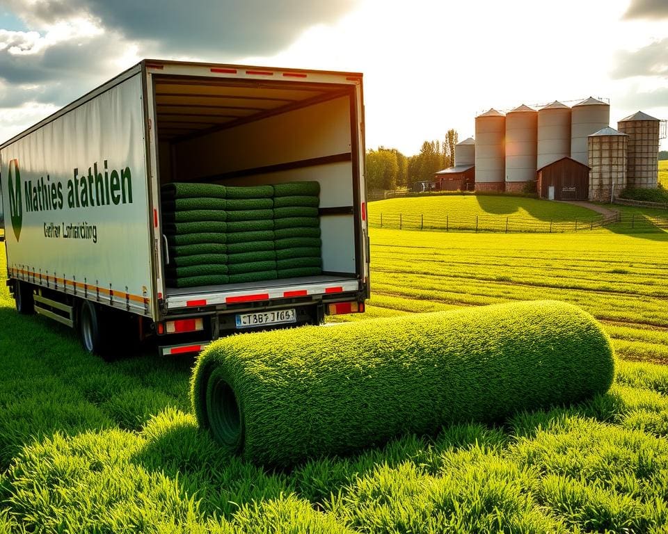 Rollrasen Lieferung bei Matthies Landwirtschaft