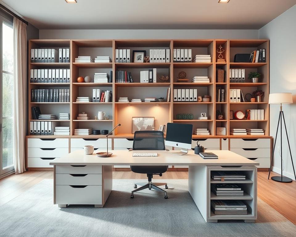 Stauraumlösungen für das Homeoffice