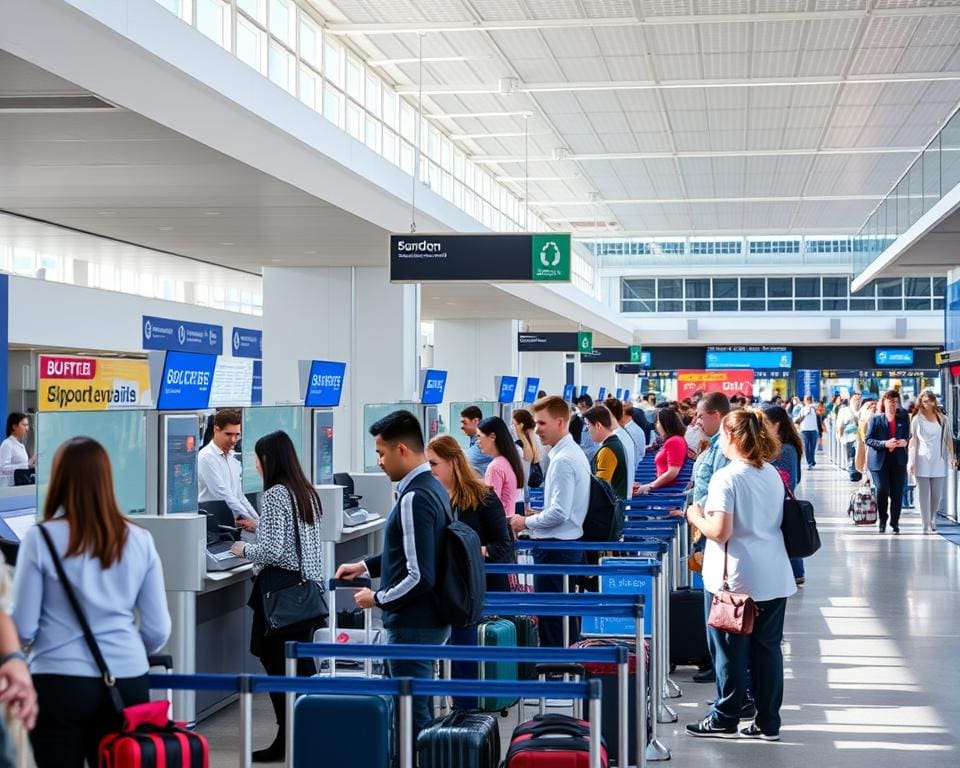 Günstige Fluglinien Check-in