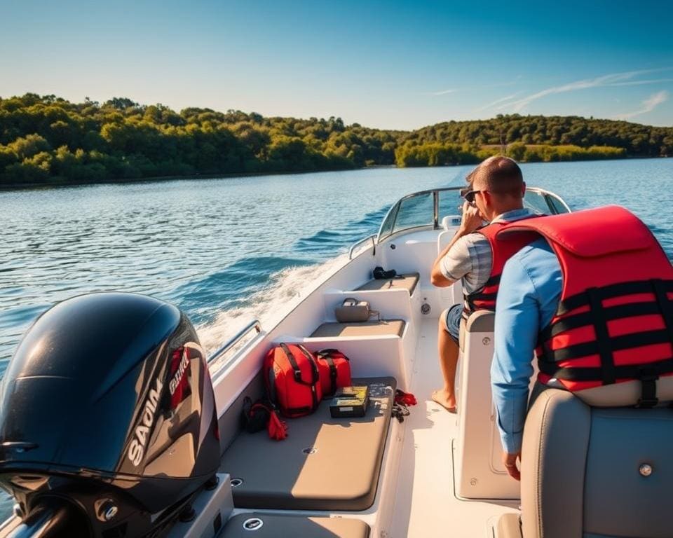 Sicherheitsvorkehrungen für Motorboot Fahrten