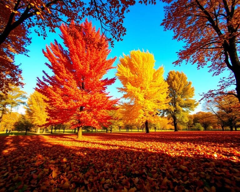 Welche Bäume bieten farbiges Laub im Herbst?