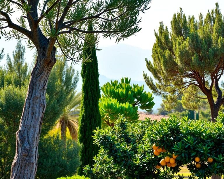 Welcher Baum passt in einen mediterranen Garten?