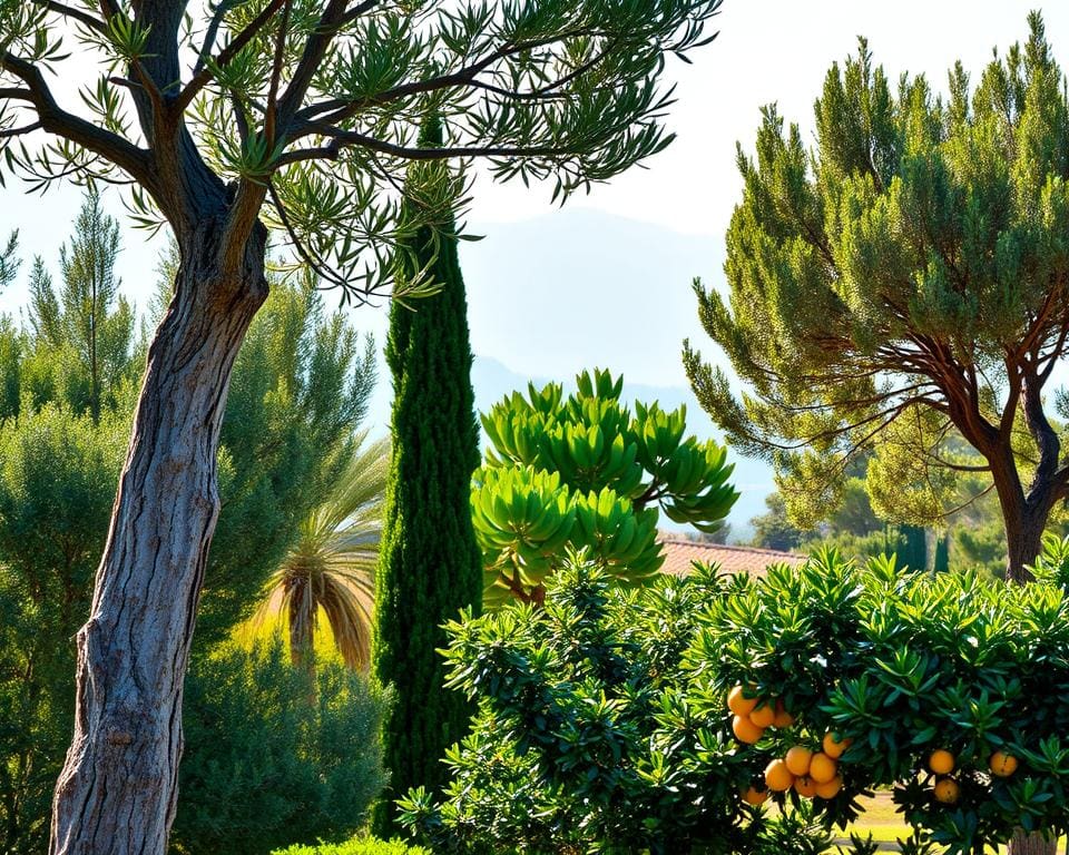 Welcher Baum passt in einen mediterranen Garten?