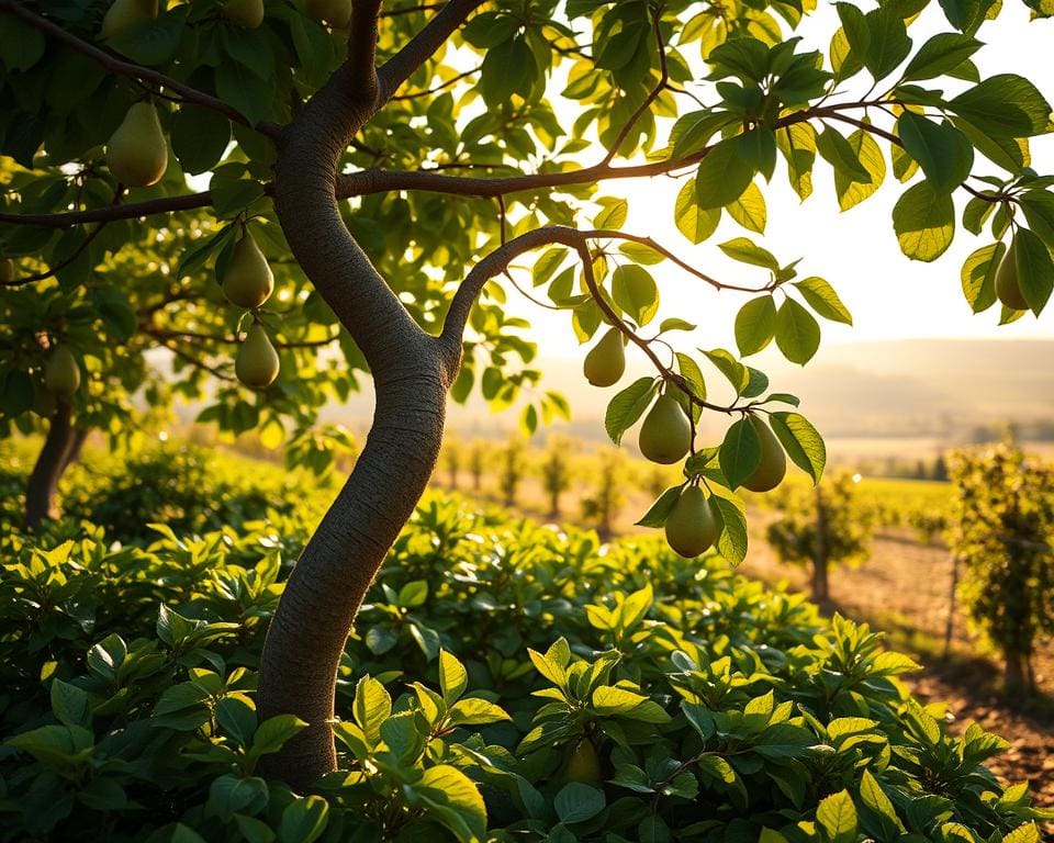 Wie wächst ein Spalierbaum ohne Drahtgerüst?