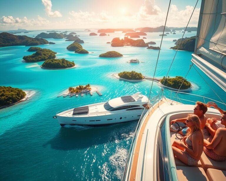 Wie reist man mit Jacht von Insel zu Insel?