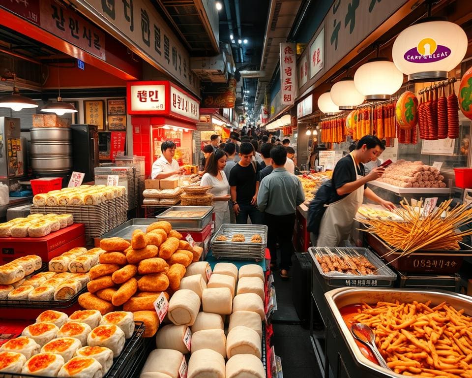 koreanische Straßensnacks