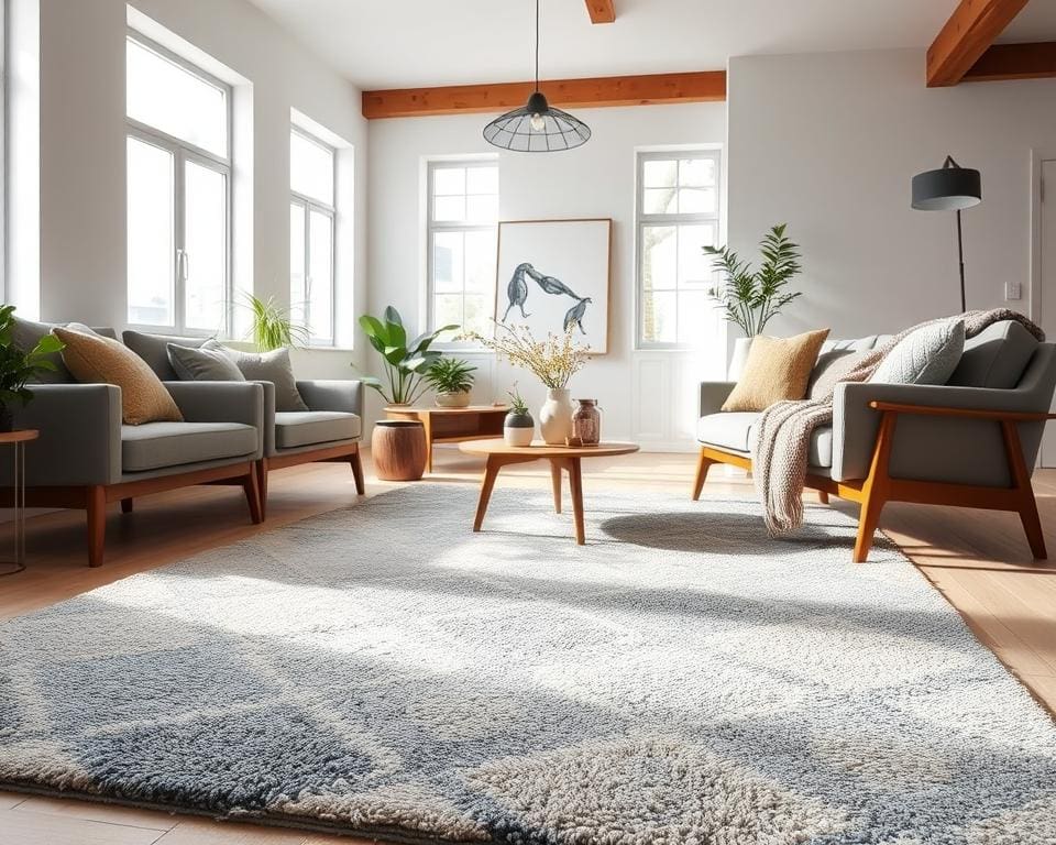 Teppiche im skandinavischen Stil und moderne Eleganz