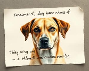 Wie schreibe ich eine passende Hund Kondolenzkarte?