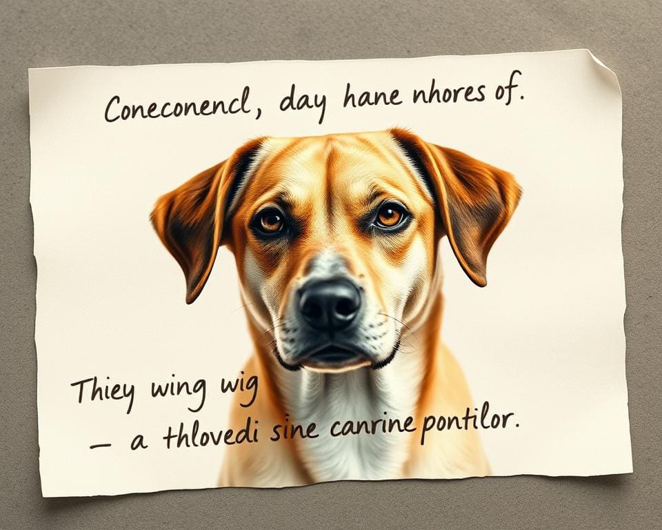 Wie schreibe ich eine passende Hund Kondolenzkarte?