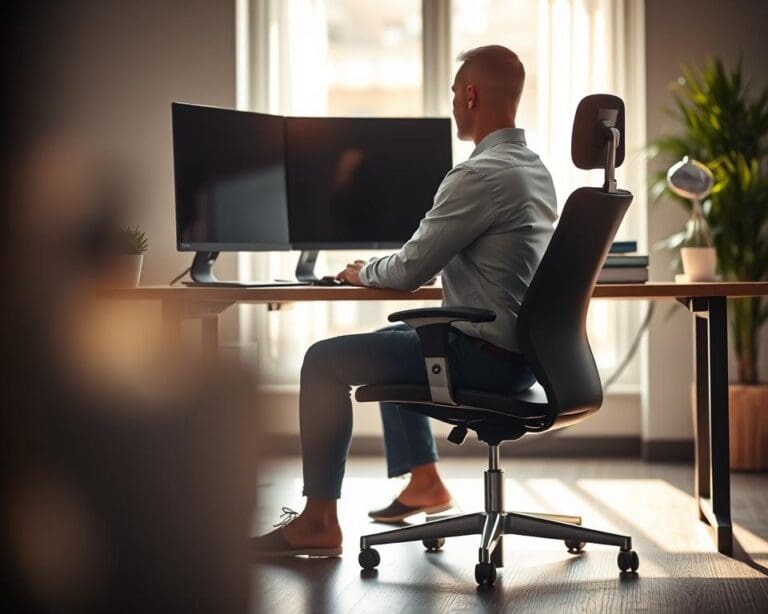 Wie verbessert man die Körperhaltung im Büro?