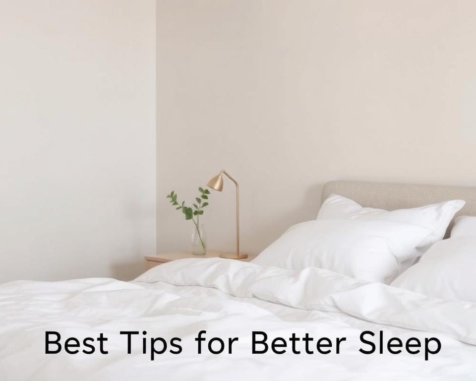 Was sind die besten Tipps fuer besseren Schlaf?