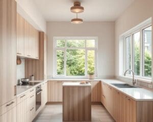 Wie gestaltest du eine kleine Küche funktional?