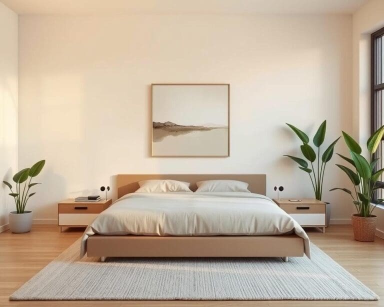 Wie richtest du ein minimalistisches Schlafzimmer ein?