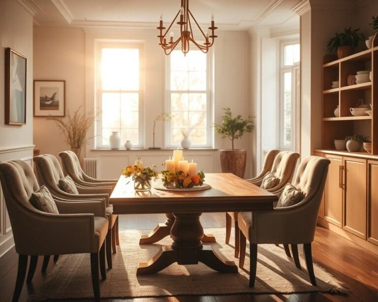 Wie richtest du einen gemütlichen Essbereich ein?