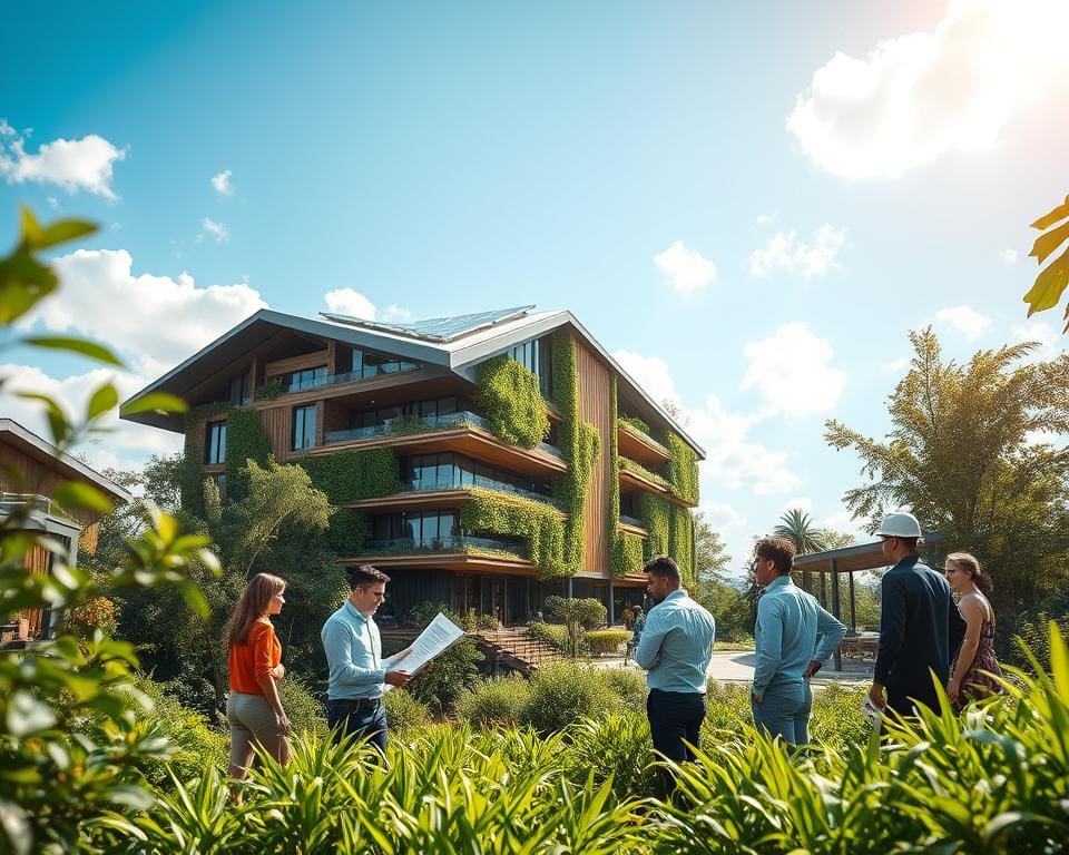 Wie arbeitet ein Architekt an nachhaltigen Projekten?