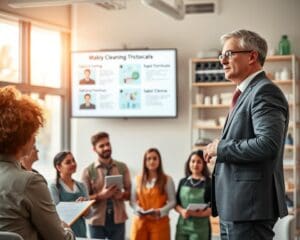 Was leistet ein Schulungsleiter für Reinigungsteams?