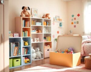 Wie organisiert man Stauraum im Kinderzimmer?
