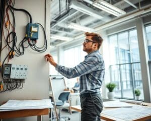Wie arbeiten Elektroniker in der Gebäudetechnik?