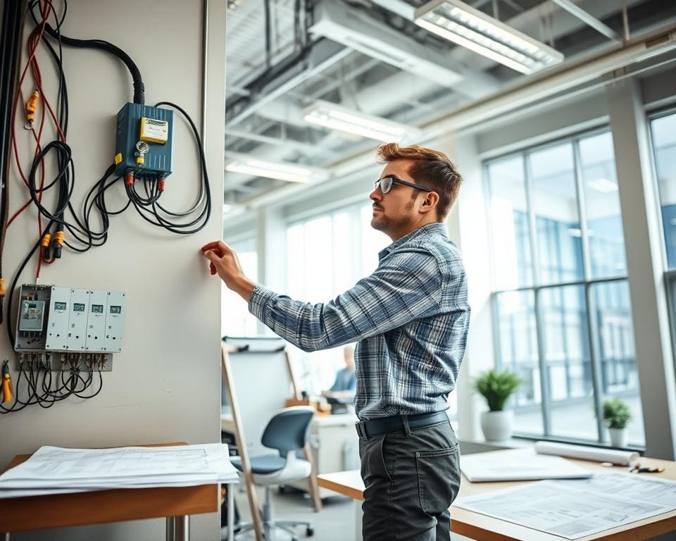 Wie arbeiten Elektroniker in der Gebäudetechnik?