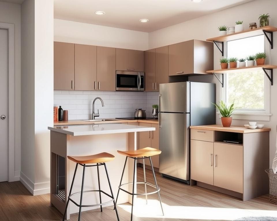 Wie richtet man eine kleine Küche praktisch ein?