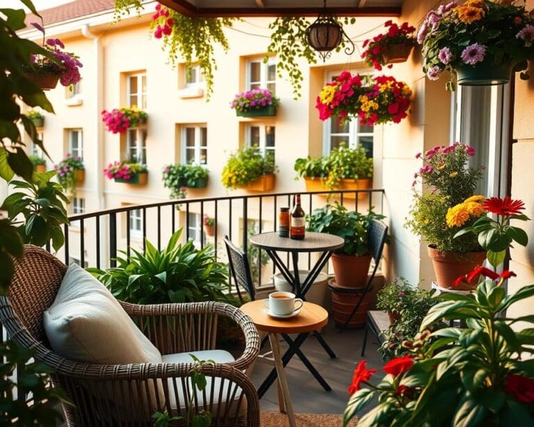 gemütlicher Balkon