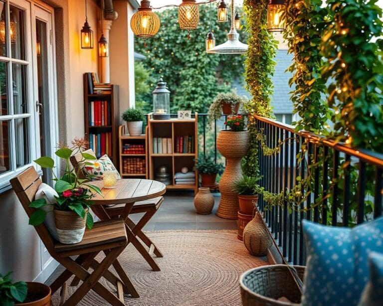 Balkon gemütlich gestalten