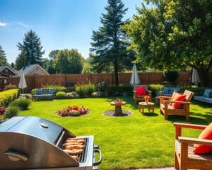 Grillplatz im Garten